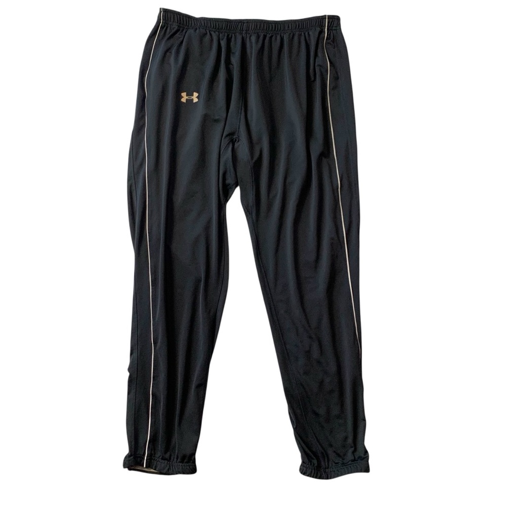 Under Armour Black Sweatpants Men’s Size XXL Zippered Adjustable Ankle Cuffs